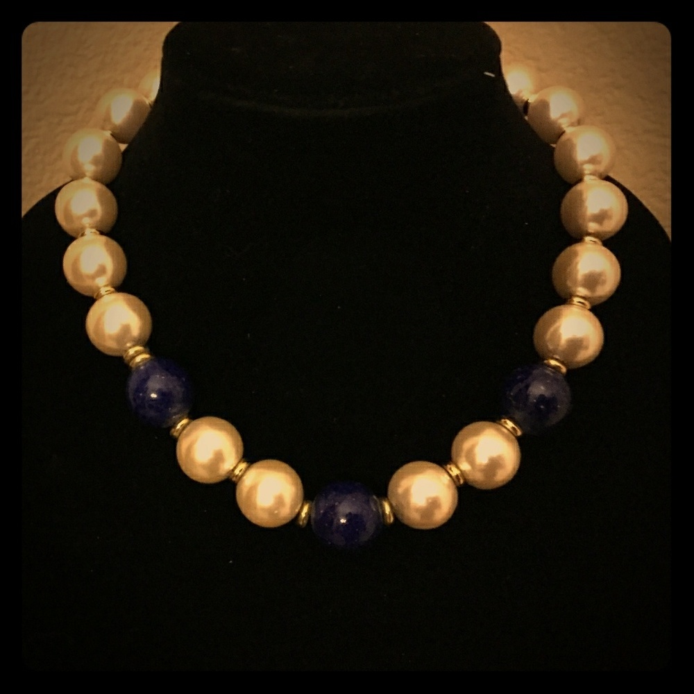 Napier 18" vintage faux pearl necklace